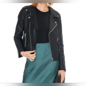 Pistola Nicolette Faux Leather Moto Jacket